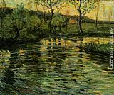 Ernest Lawson Conneticut River Scene painting